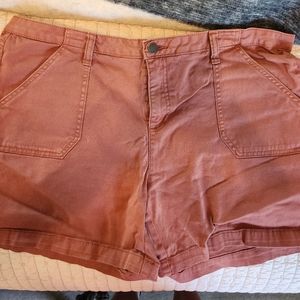 Caslon brown/orange shorts size 16